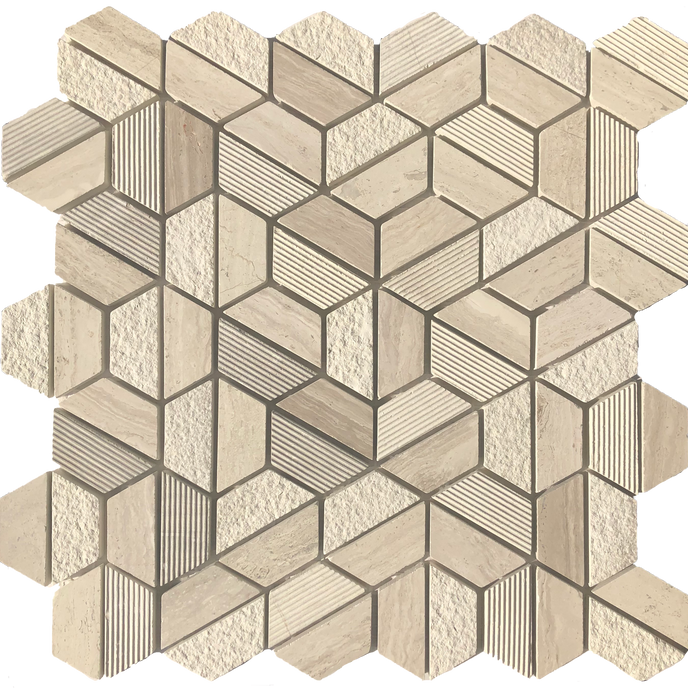 Sassari Ceramic Hexagon Mosaic Tile