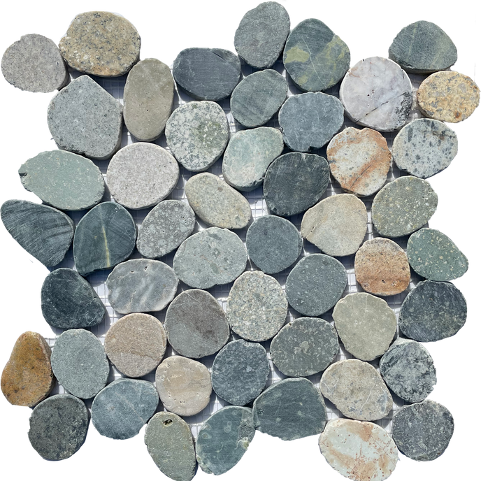 Sumatra Flat Mix Pebble - MOSAICS4YOU