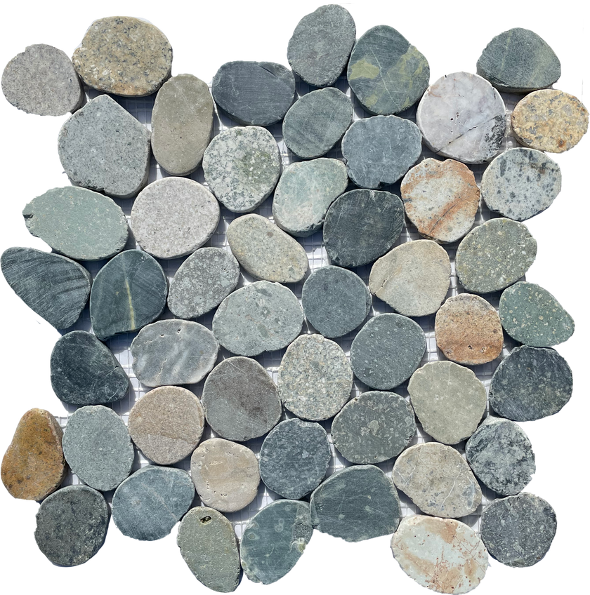 Sumatra Flat Mix Pebble - MOSAICS4YOU