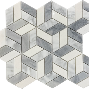 Treviso Bianco Gris Hex