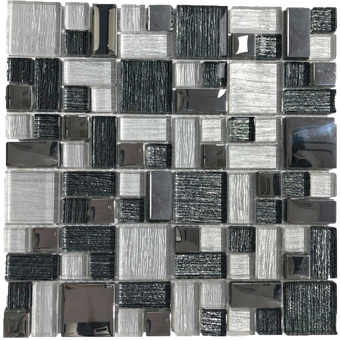 multi color glass tile backsplash