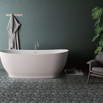 Shop our catalog of interlocking pebble mosaic sheets made from materials like recycled glass and natural stone. It is sure to create a beautiful natural effect to any application.