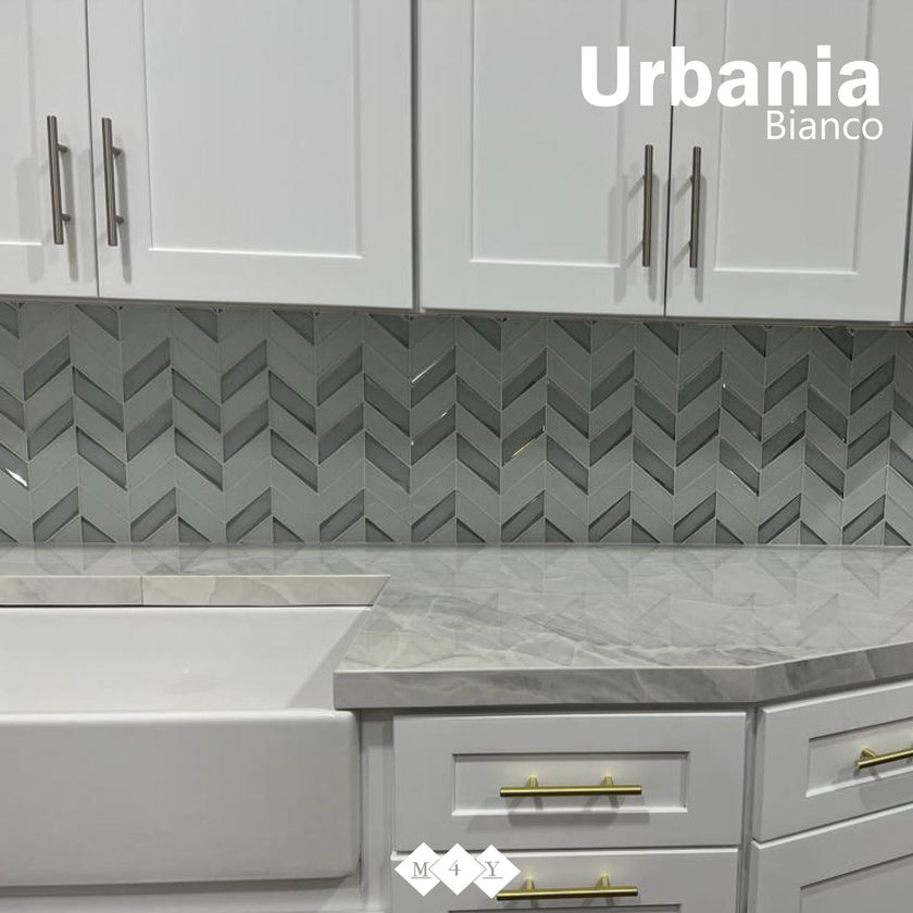 Urbania Bianco Chevron