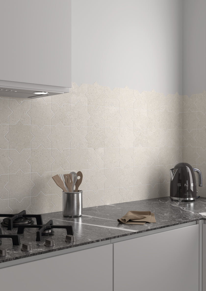 Elda White porcelain tile