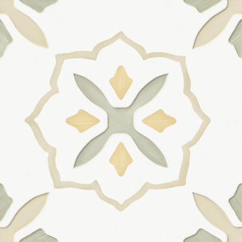Llevant Taupe Cross 9x9 Porcelain Tile