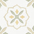 Llevant Taupe Cross 9x9 Porcelain Tile