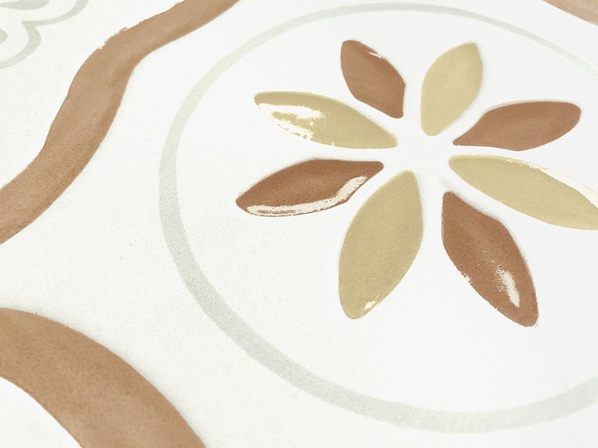 Llevant Clay Petals 9x9 Porcelain Tile