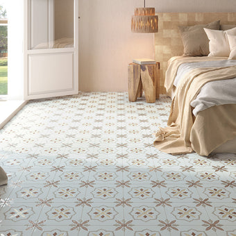 Llevant Clay Cross 9x9 Porcelain Tile