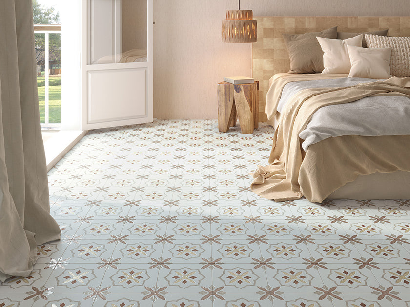 Llevant Clay Cross 9x9 Porcelain Tile