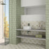 Llevant Taupe Cross 9x9 Porcelain Tile