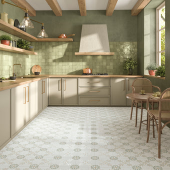 Llevant Taupe Garden 9x9 Porcelain Tile