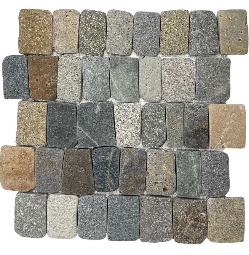 Stacked Pebble Mosaic