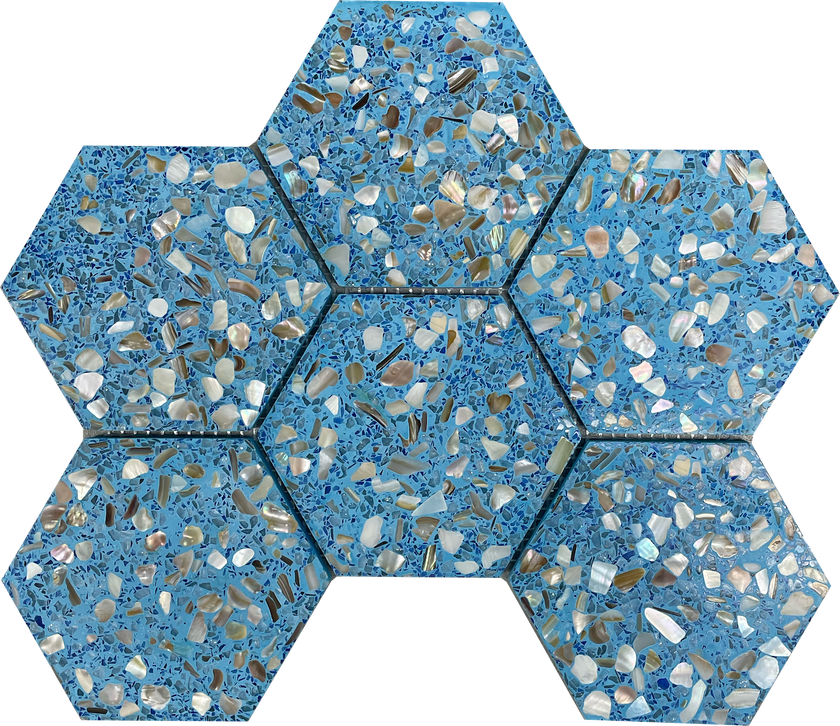 Terrazzo Hexagons