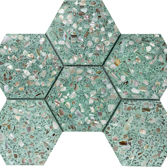 Terrazzo Hexagons