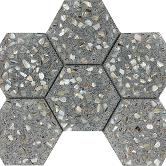 Terrazzo Hexagons