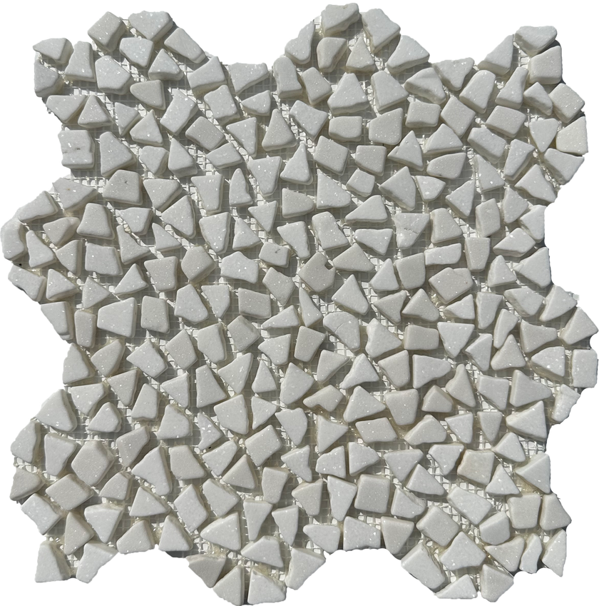 Thassos White Micro Pebble Natural Stone Mosaic Tile