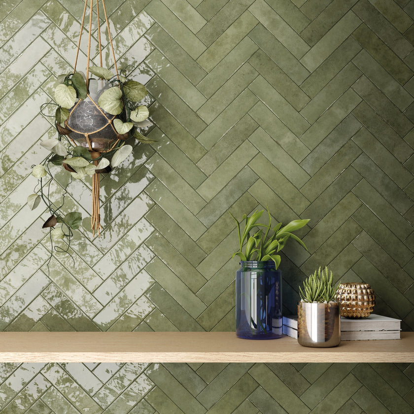 Tribeca Sage Green 2.5x10 Porcelain Tile