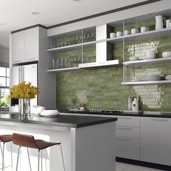 Tribeca Sage Green 2.5x10 Porcelain Tile
