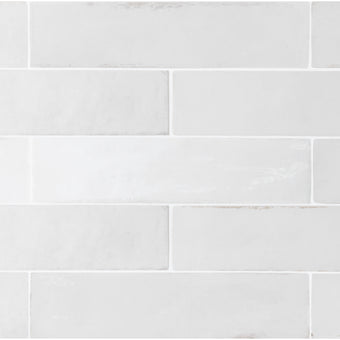 Tribeca Gypsum White 2.5x10 Porcelain Tile
