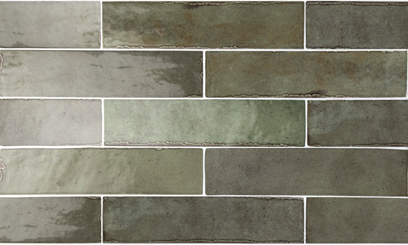 Tribeca Sage Green 2.5x10 Porcelain Tile
