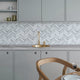 Urbania Bianco Chevron - MOSAICS4YOU