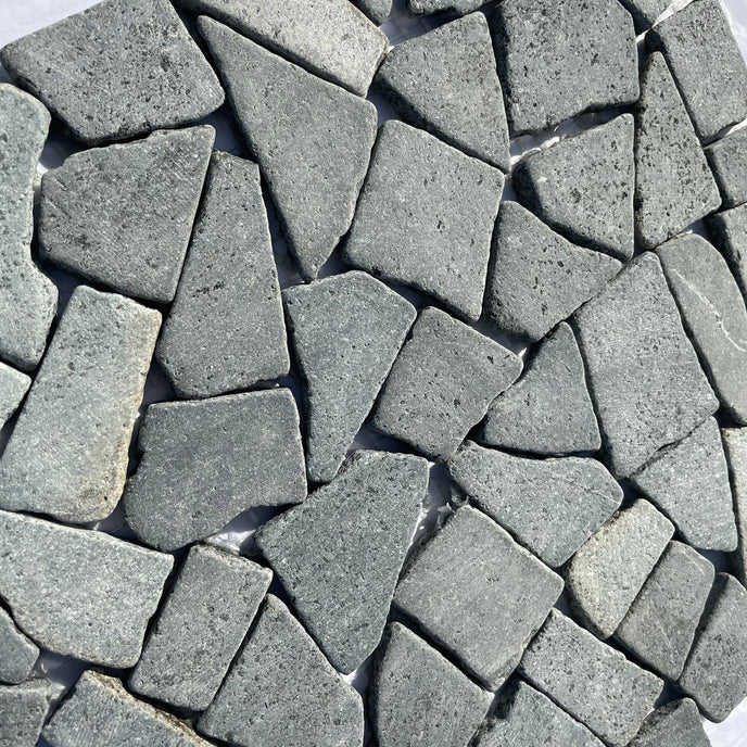 Vesuvio Black Lava Stone Pebble - MOSAICS4YOU