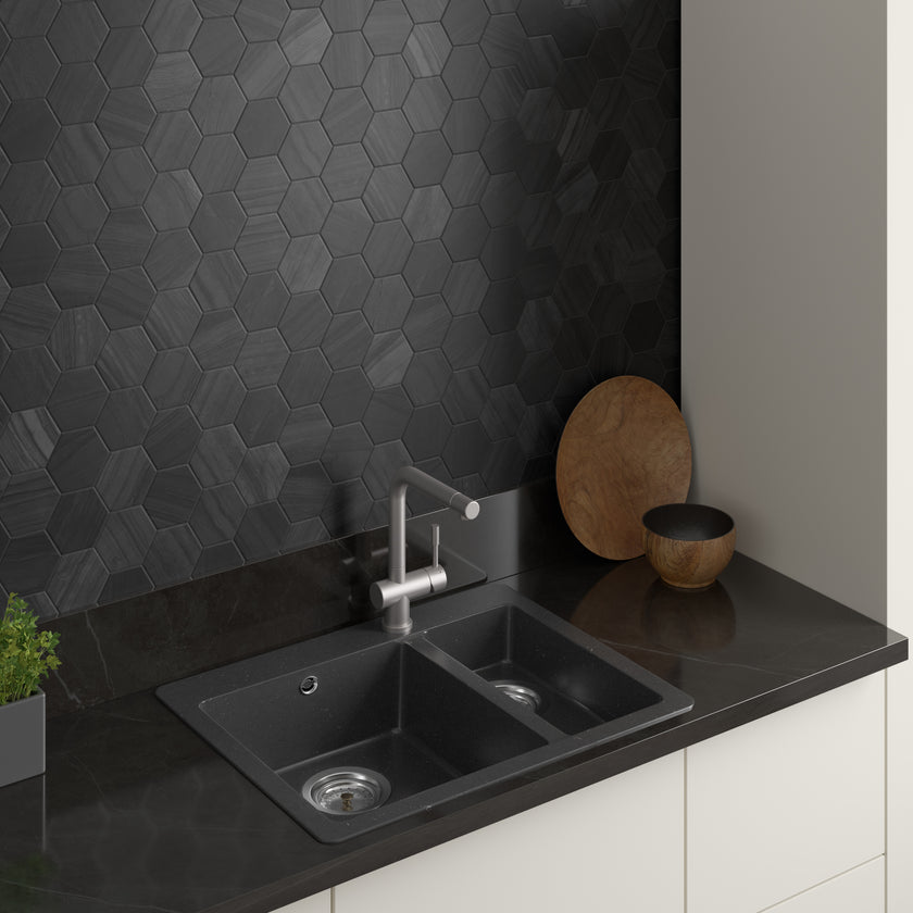 Lithos Porcelain Hexagon