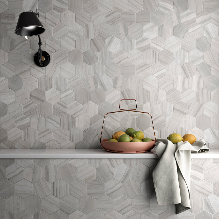 Lithos Porcelain Hexagon