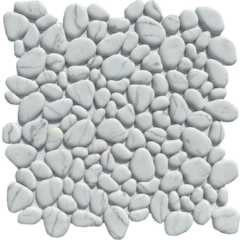 Pebble Bianco - MOSAICS4YOU