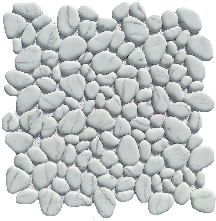 Pebble Bianco - MOSAICS4YOU