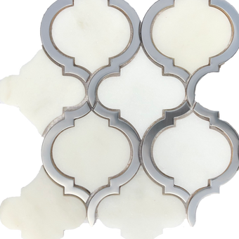 Salamanca White Arabesque Tile - MOSAICS4YOU