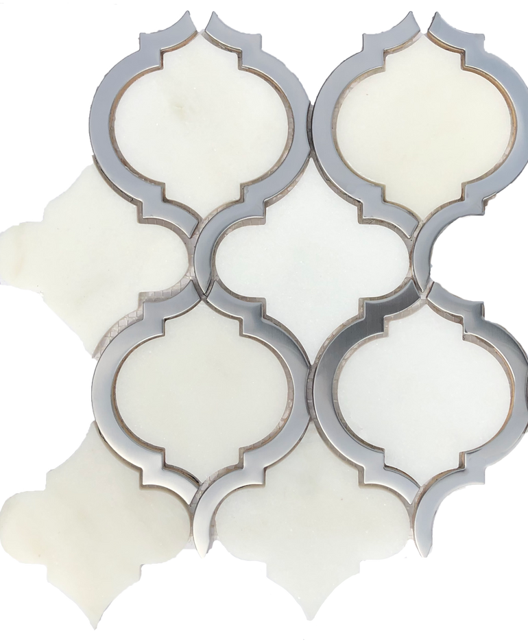 Salamanca White Arabesque Tile - MOSAICS4YOU