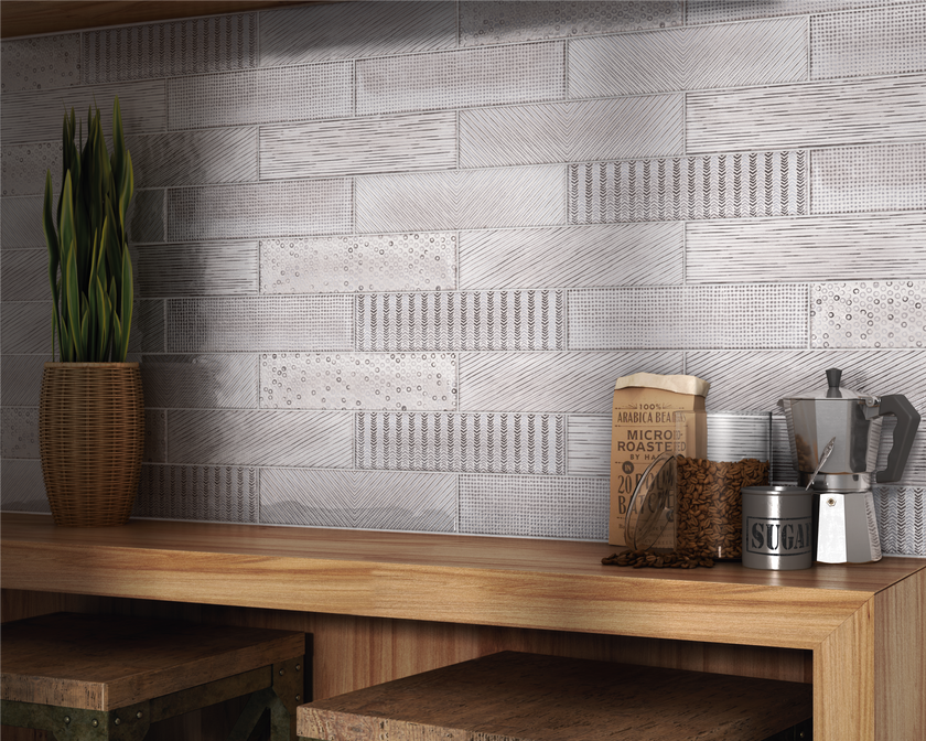 Splendours Fabric Grey - mosaics-4-you
