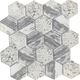 White Crackle Hex - MOSAICS4YOU