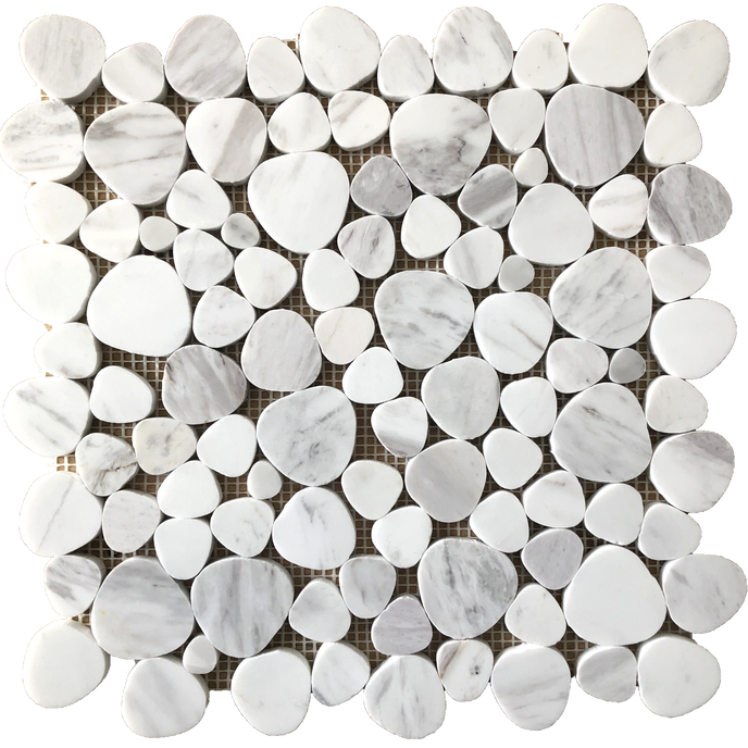 White Hearts Marble - MOSAICS4YOU