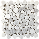 White Hearts Marble - MOSAICS4YOU