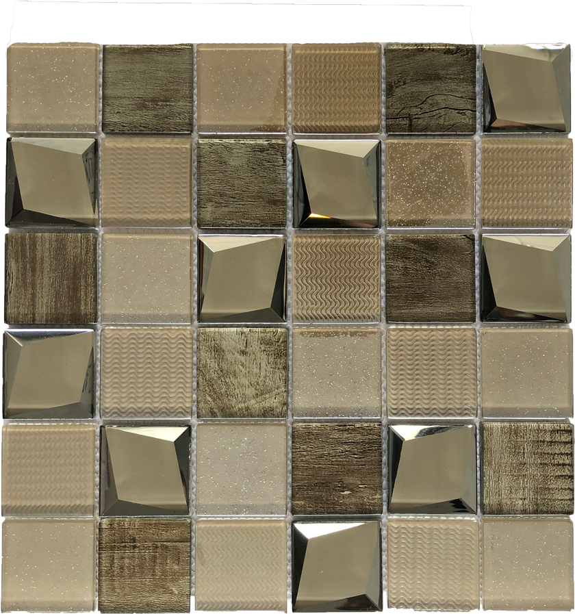 brown square tile