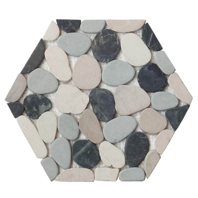 Pebblino Metro Flat Hexagon - mosaics-4-you