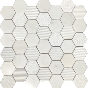 marble hexagon floor tile