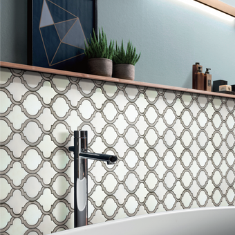 Salamanca White Arabesque Tile - MOSAICS4YOU
