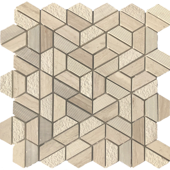 Sassari Ceramic Hexagon Mosaic Tile