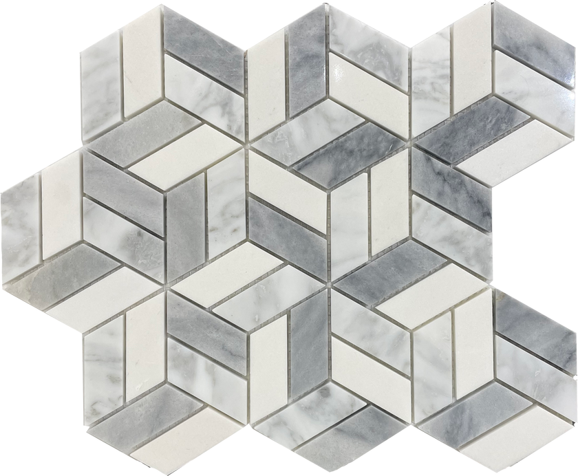 Treviso Bianco Gris Hex