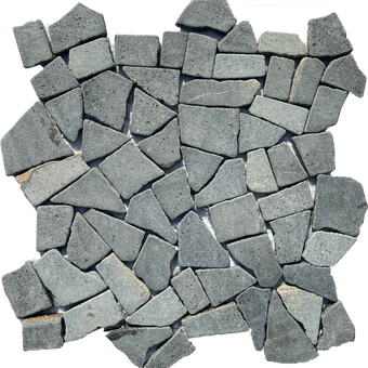 Vesuvio Black Lava Stone Pebble - MOSAICS4YOU