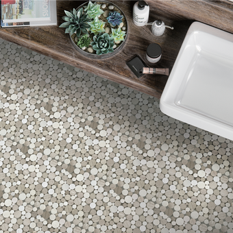 Wood Grey Mix Marble - MOSAICS4YOU