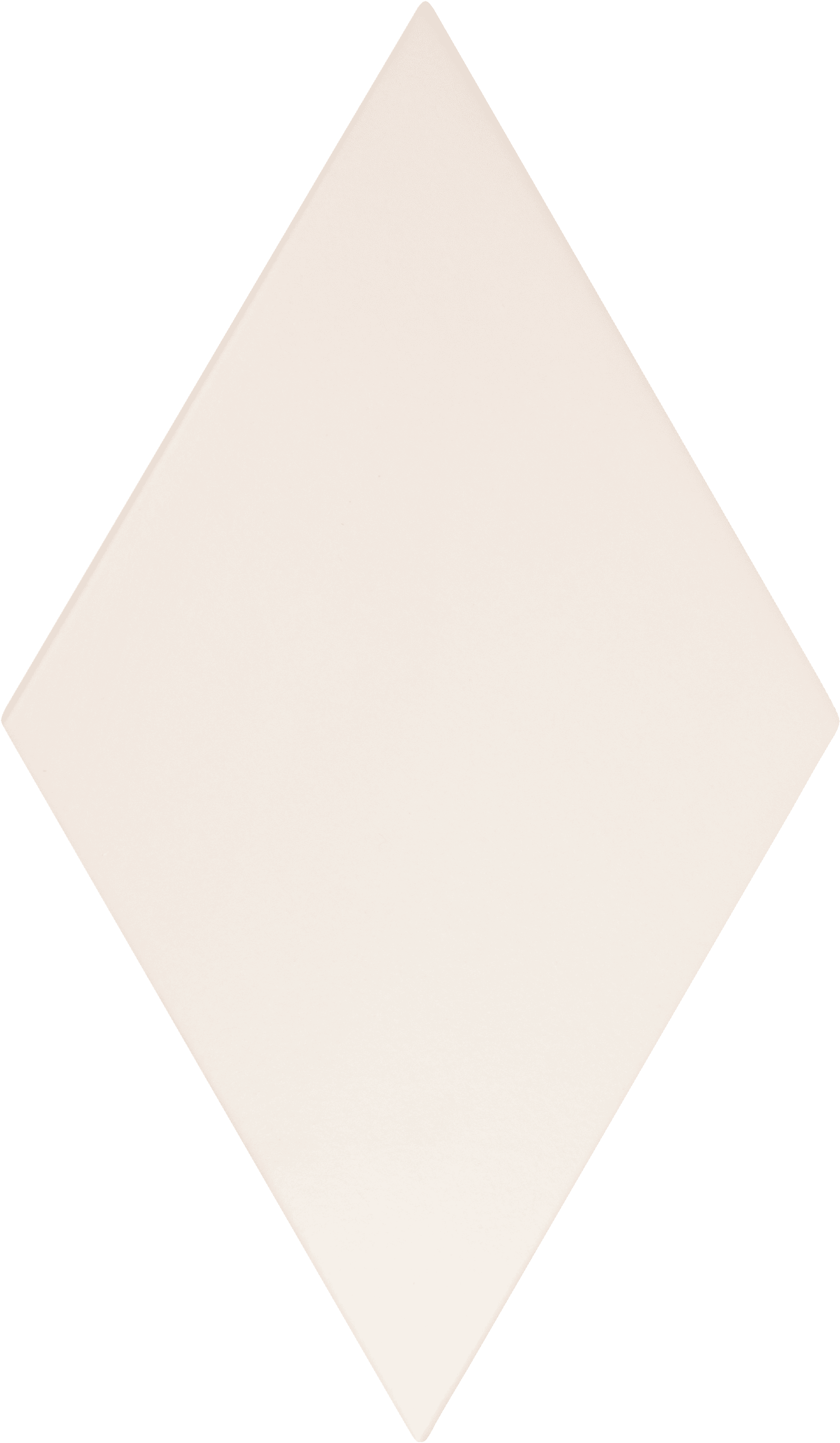 Rhombus Smooth White 6"x10" - mosaics-4-you