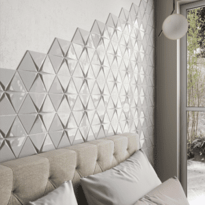 Tirol Light Grey Triangle Tile 4"x5" - mosaics-4-you